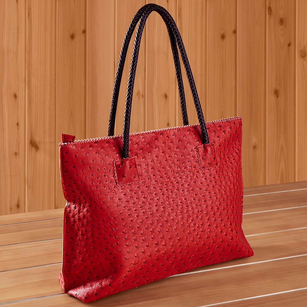 Ostrich leather Bag, Ostrich Leather Handbag