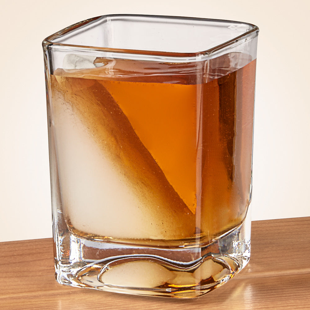 Corkcicle Double Old Fashioned Whiskey Glass with Silicone Wedge Ice Mold,  9 Oz! 735343691973