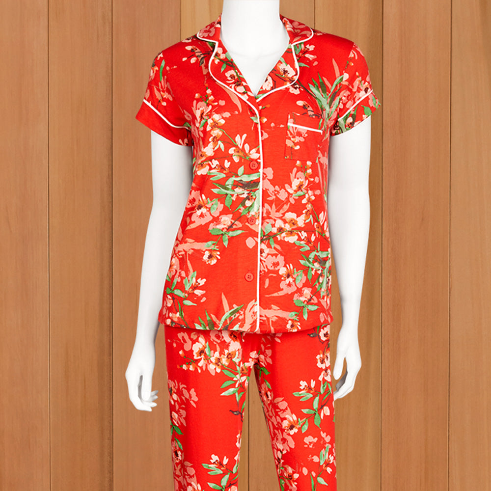 The Cat's Pajamas Women's Pima Knit Capri Pajama Set, Cherry Quince – To  The Nines Manitowish Waters