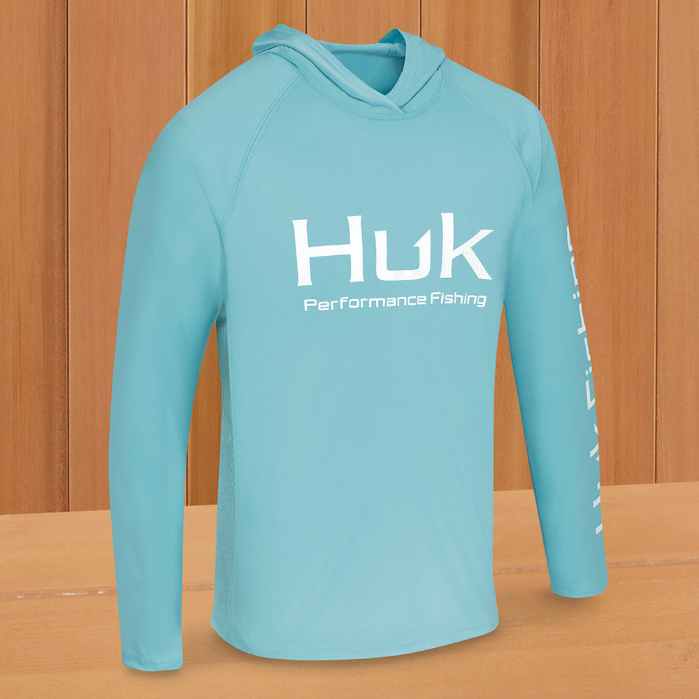 HUK womens Huk Logo Fishing Hoodie, Ladies Fleece Hoodie With