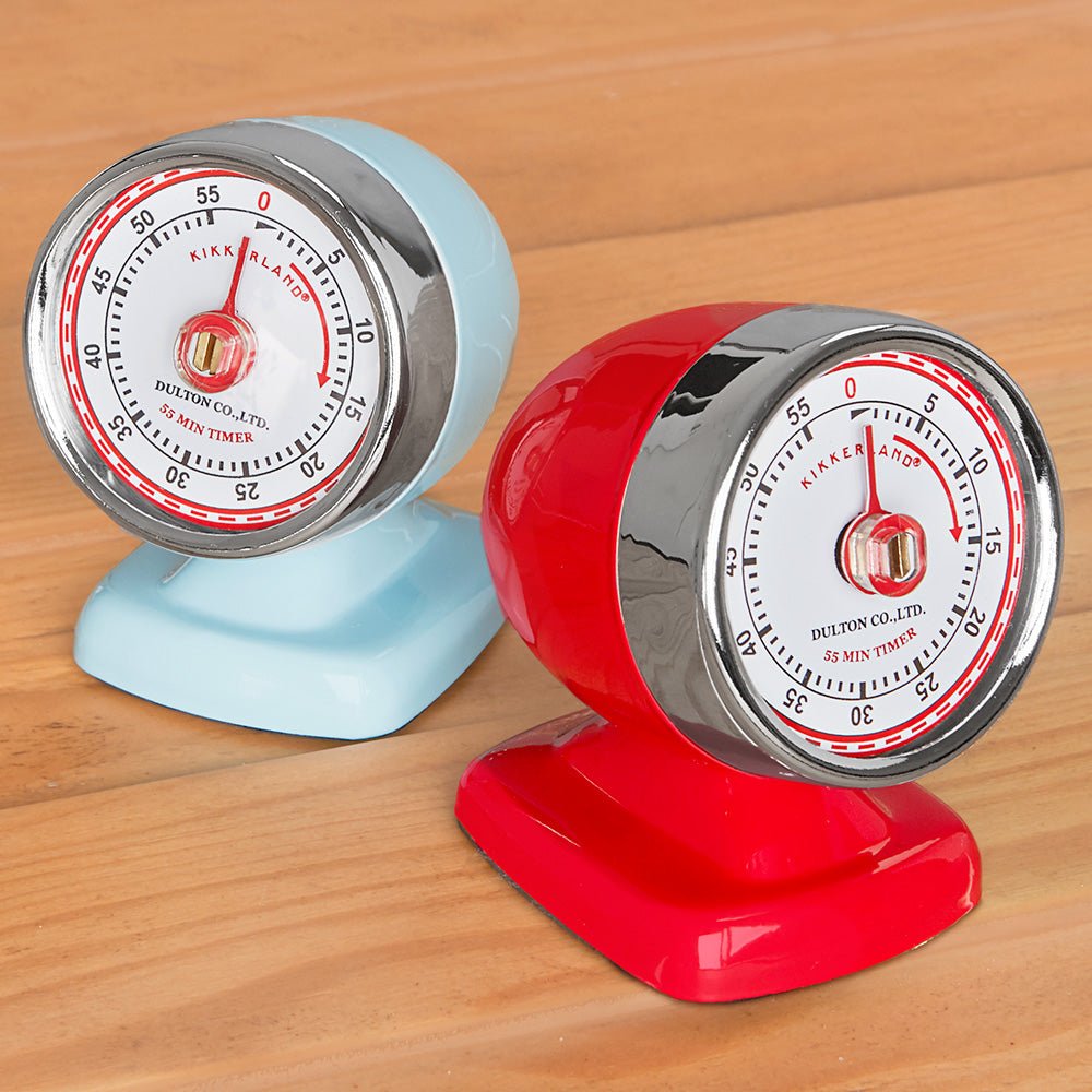 Double Duty Retro Timers: Kikkerland Double Kitchen Timer Combines Mad Men  Style and Modern Tech
