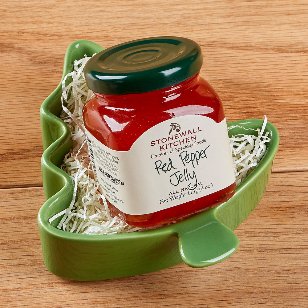 Stonewall Kitchen Red Pepper Jelly Tree Ramekin Gift Set