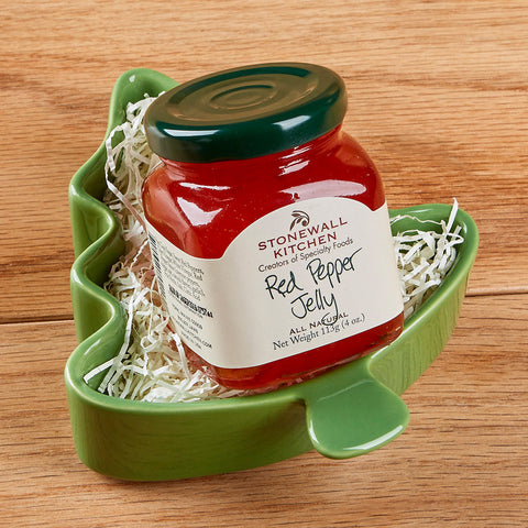 Stonewall Kitchen Red Pepper Jelly Tree Ramekin Gift Set