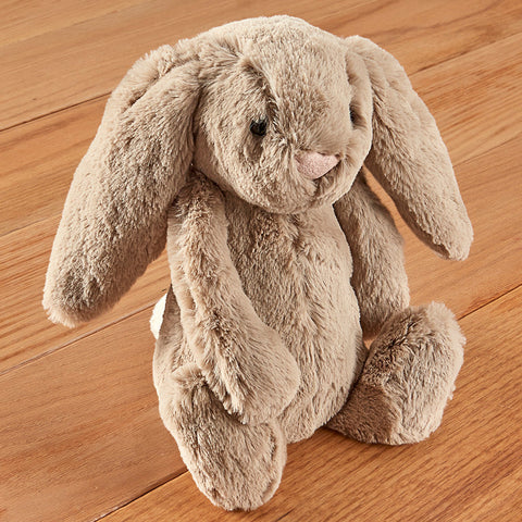 Jellycat Bashful Bunny Stuffed Animal Plush Toy, Beige