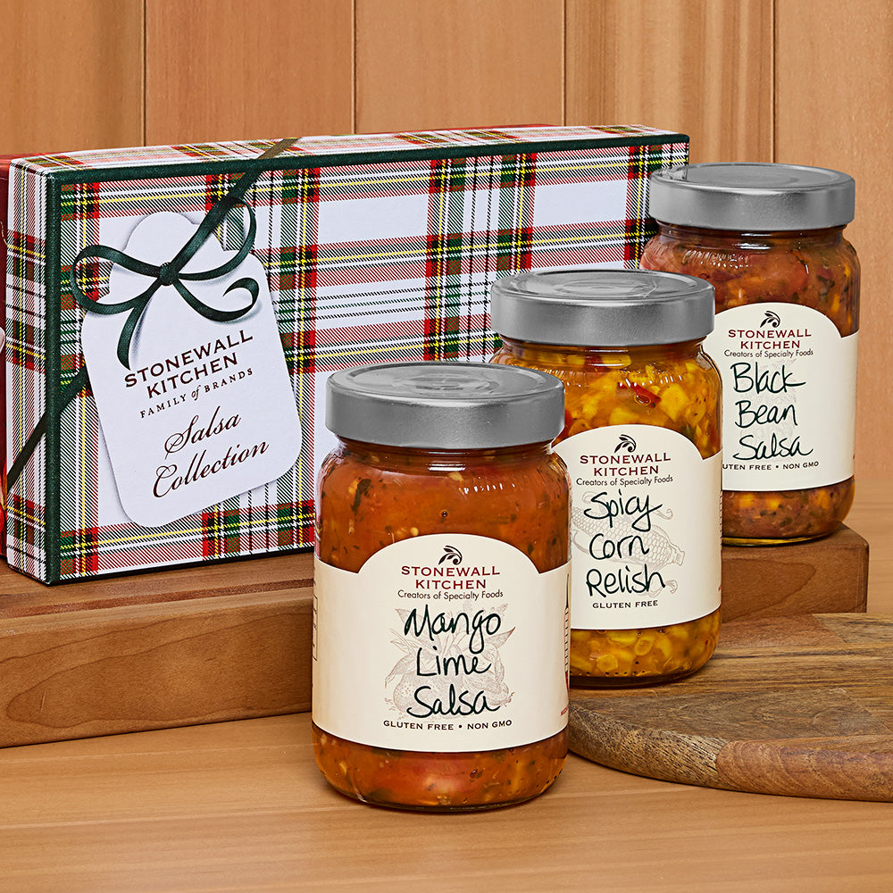 Stonewall Kitchen Holiday Gift Box, Salsa Collection