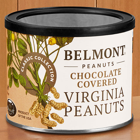 Belmont Gourmet Virginia Peanuts, Chocolate Covered - 10 oz