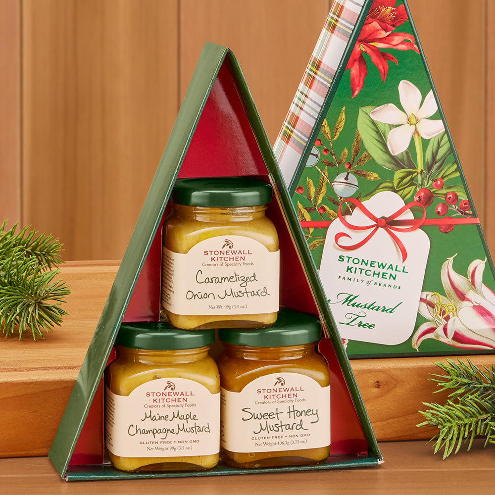 Stonewall Kitchen Holiday Mustard Tree Collection