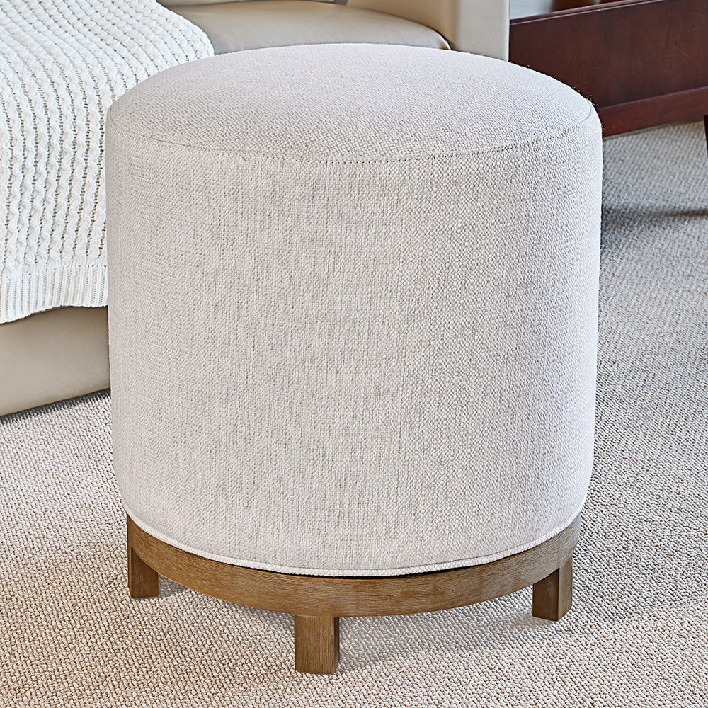 Zeus Upholstered Swivel Stool