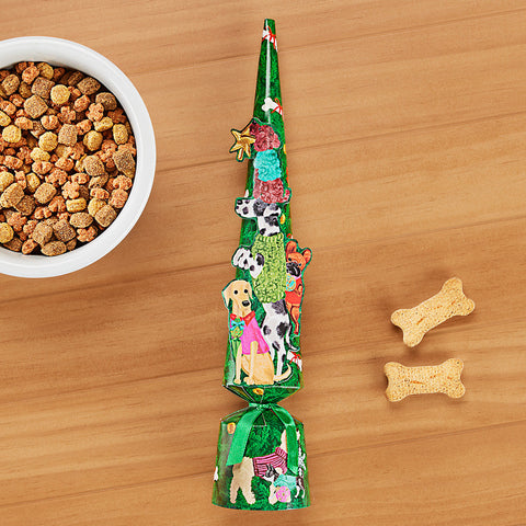 Caspari Party Crackers for Pets – Christmas Tree