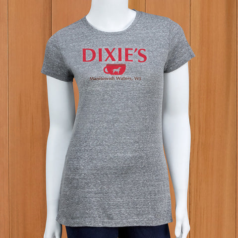 Dixie's Coffee House Women's Vintage T-Shirt, Gray