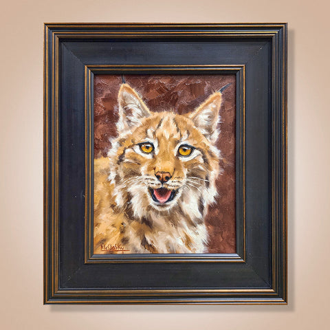 "Merry Lynx" Original Oil Painting by Mitchell McClosky