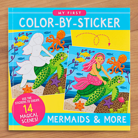 Color-By-Sticker Book, Mermaids & More