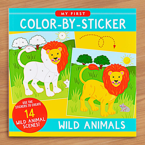 Color-By-Sticker Book, Wild Animals