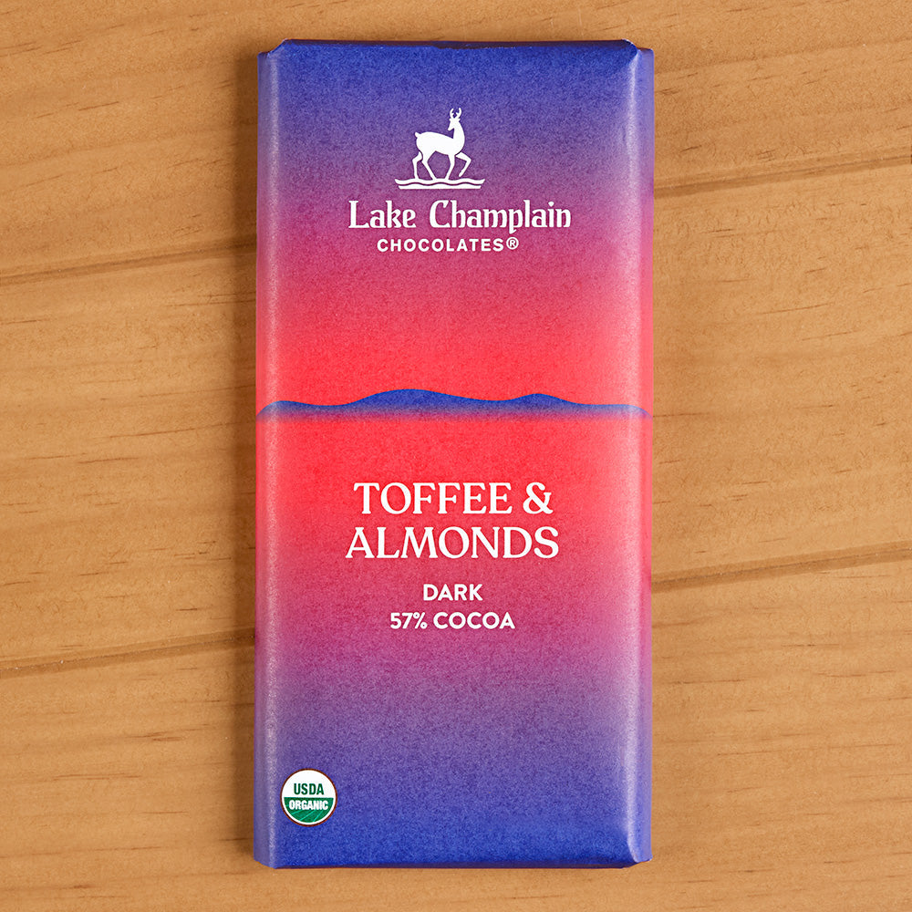 Lake Champlain Dark Chocolate Toffee & Almonds Bar