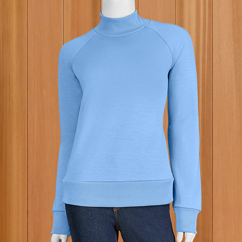 Lulu-B Scuba Mock Neck Pullover