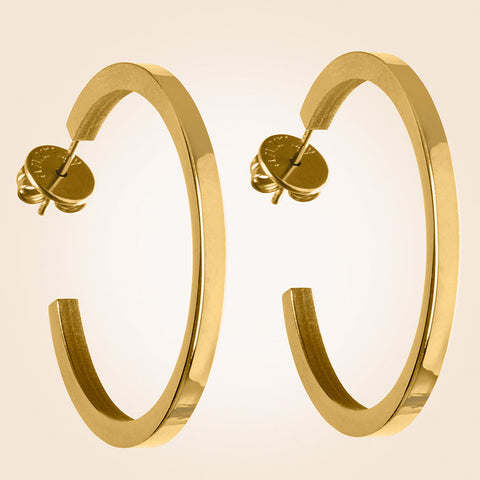 Anartxy Vela Gold Hoop Earrings