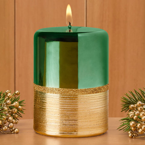 Brushed Gold Metallic Candle