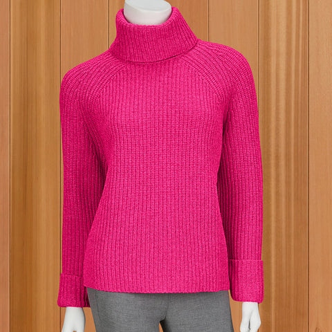 Kinross Women's Chunky Turtleneck Sweater