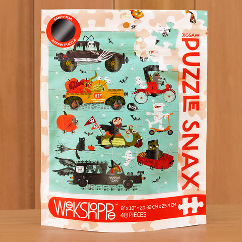 WerkShoppe 48 Piece Jigsaw Puzzle Snax, "Monster Cars"