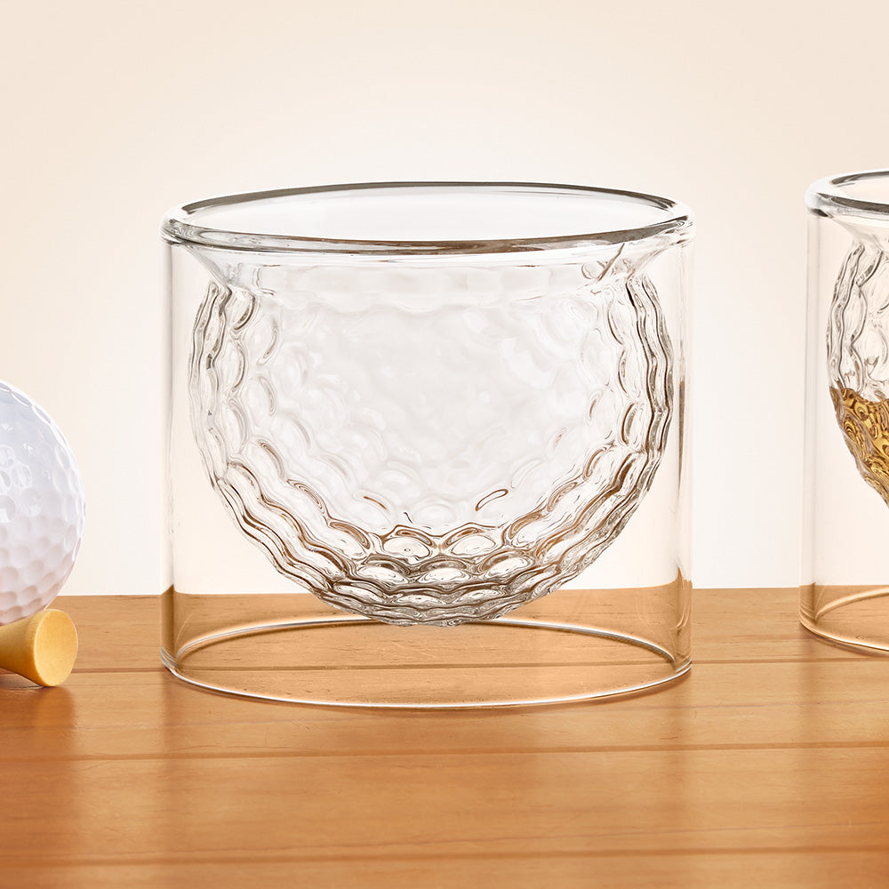 Kikkerland Golf Ball Whiskey Glass Set