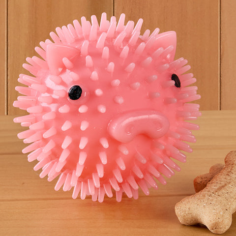 Kikkerland Bacon-Scented Piggy Dog Ball