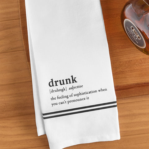 Tableau Dishtowel, Drunk