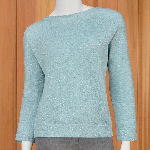 Kinross Women's Boxy Sequin Pullover