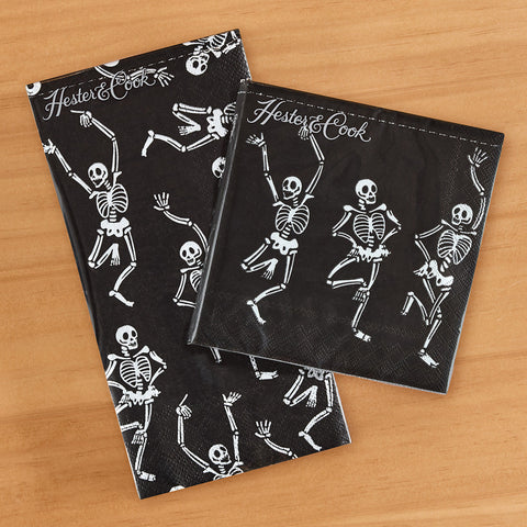 Hester & Cook Paper Napkins, Skeleton Dance