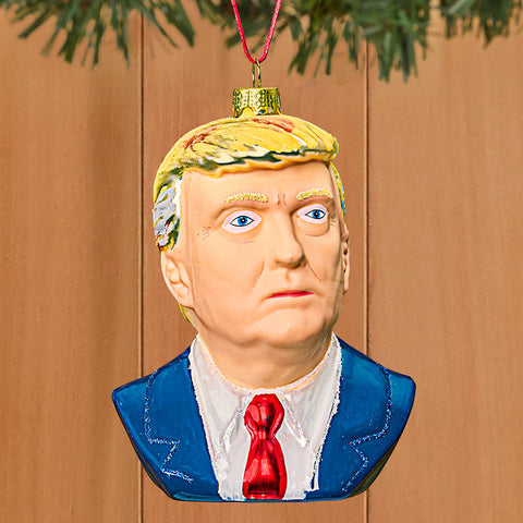 Cody Foster Glass Ornament, Donald Trump