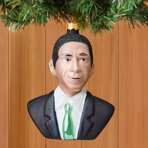 Cody Foster Glass Ornament, Barack Obama