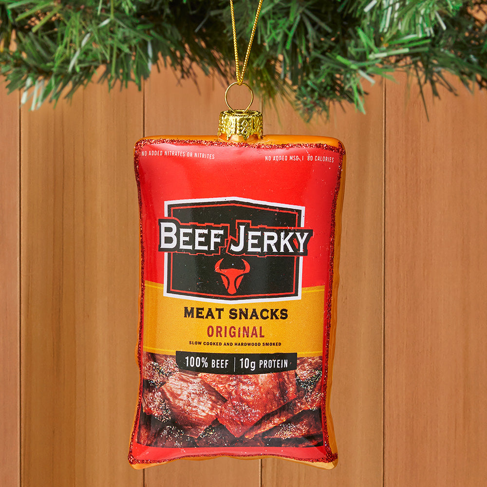 Cody Foster Glass Ornament, Beef Jerky