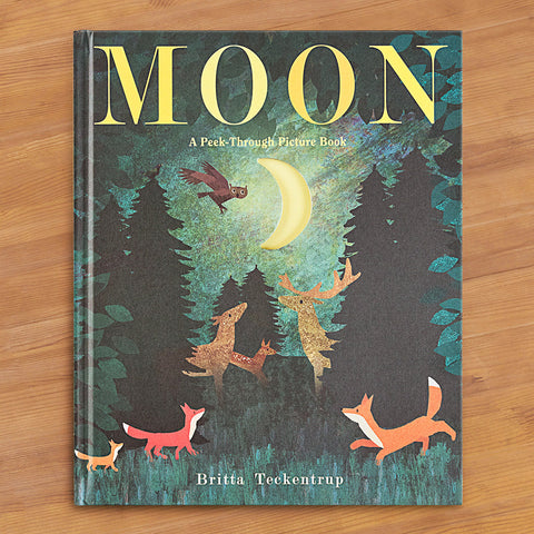 "Moon" Children's Peek-Through Board Book by Britta Teckentrup