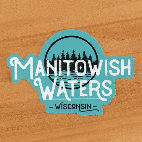 Manitowish Waters Pine Forest Logo Sticker