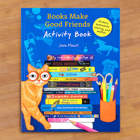 "Books Make Good Friends" Children's Activity Book by Jane Mount