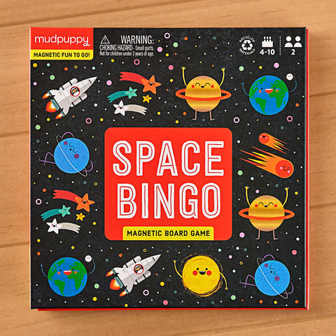 Mudpuppy Space Bingo Magnetic Board Game