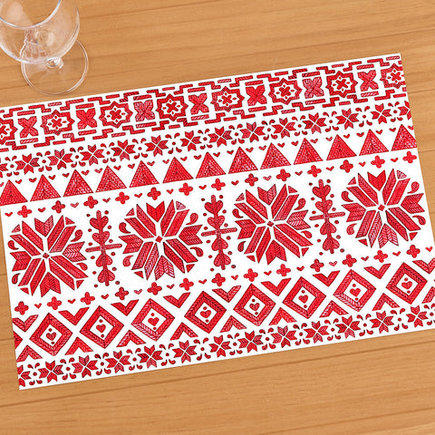 Hester & Cook Paper Placemats, Fair Isle