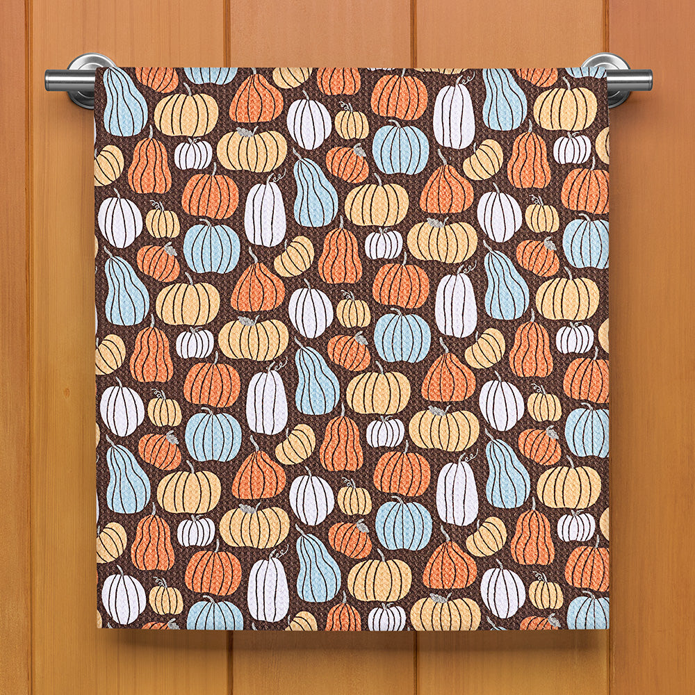 Geometry Tea Towel, Pumpkin Patch Parade