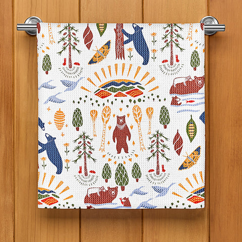 Geometry Tea Towel, Mama Bear