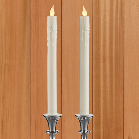 Everlasting Glow Flameless Taper Candles, Set of 2