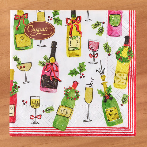 Caspari Paper Napkins, Tipsy and Toasty