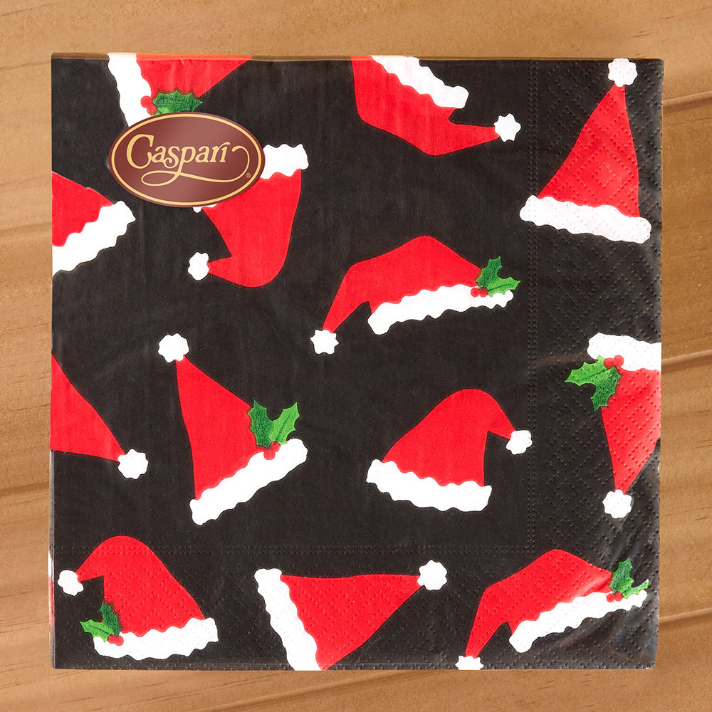 Caspari Paper Napkins, Santa Hats