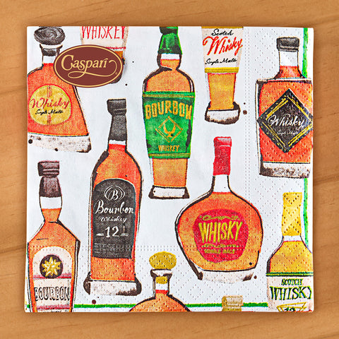 Caspari Paper Napkins, Whiskey Tasting