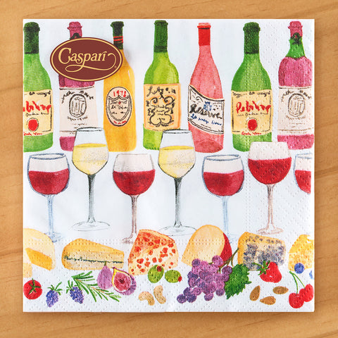 Caspari Paper Napkins, Wine Pairings