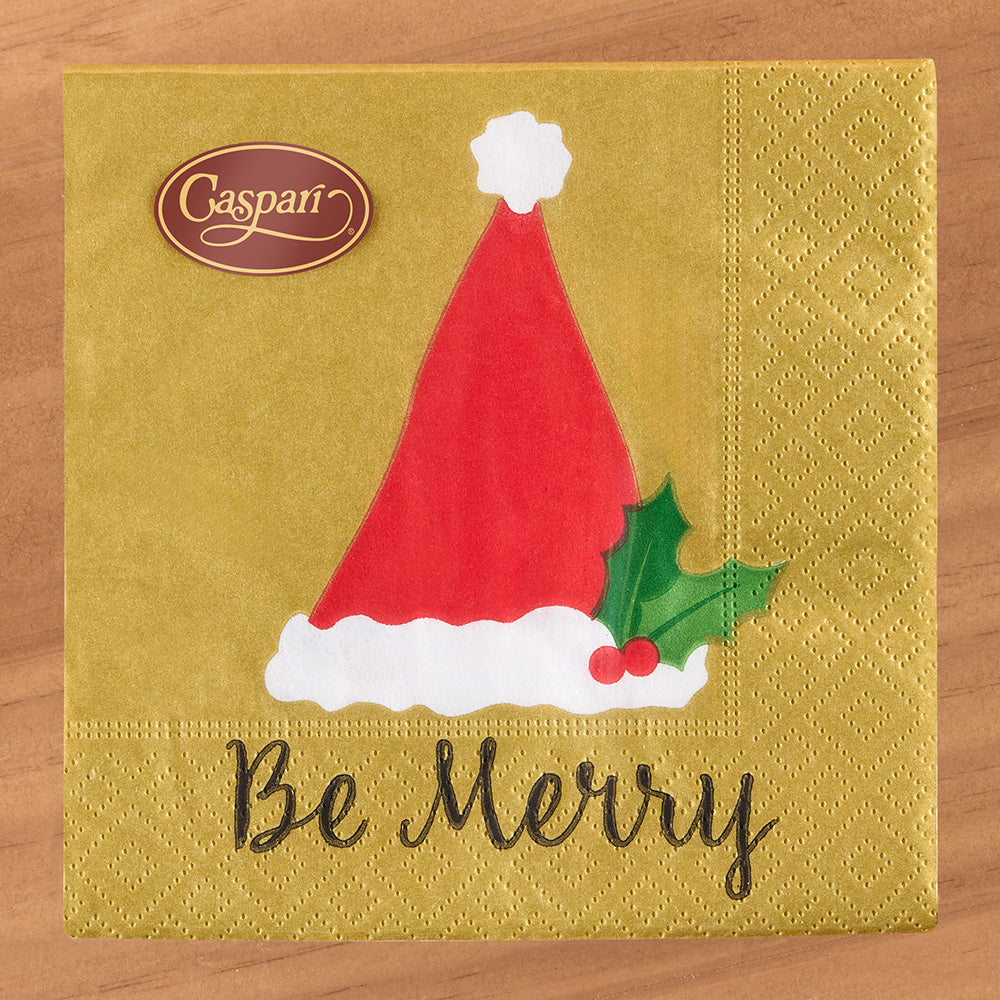 Caspari Paper Napkins, Be Merry