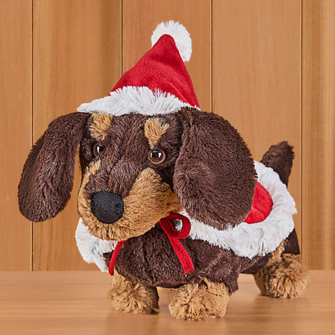 Jellycat Stuffed Animals Plush Toy, Otto Sausage Dog in Winter Warmer