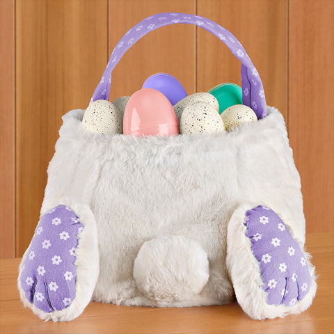 Plush Easter Bunny Cottontail Basket