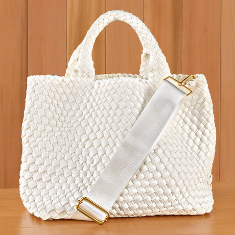 Ah-dorned Lily Woven Neoprene Convertible Crossbody Tote