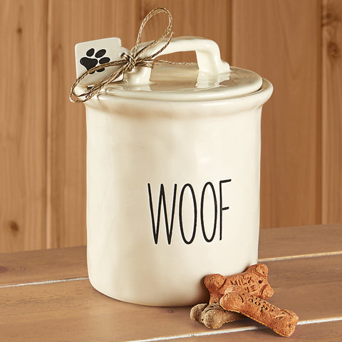 Ceramic Dog Treat Canister