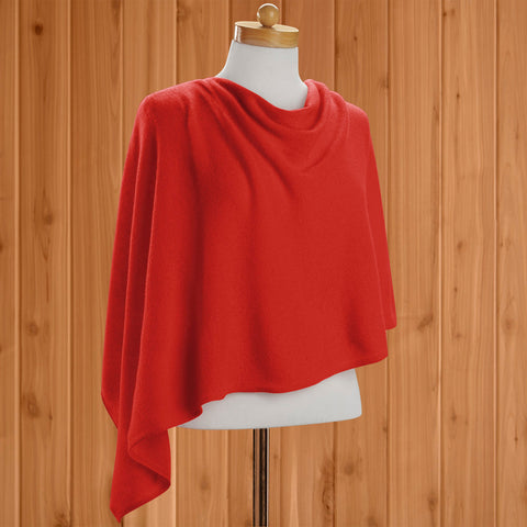 Alashan Cashmere Shawl Wrap, Assorted Reds & Pinks