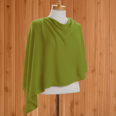 Alashan Cashmere Shawl Wrap, Assorted Greens